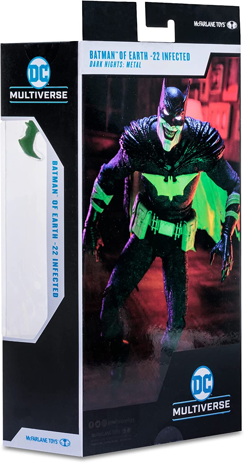 McFarlane Toys, DC Multiverse Batman of Earth-22 Infected 7-inch Action Figure, Collectible DC Comic Figure with Unique Collector Character Card – Ages 12+