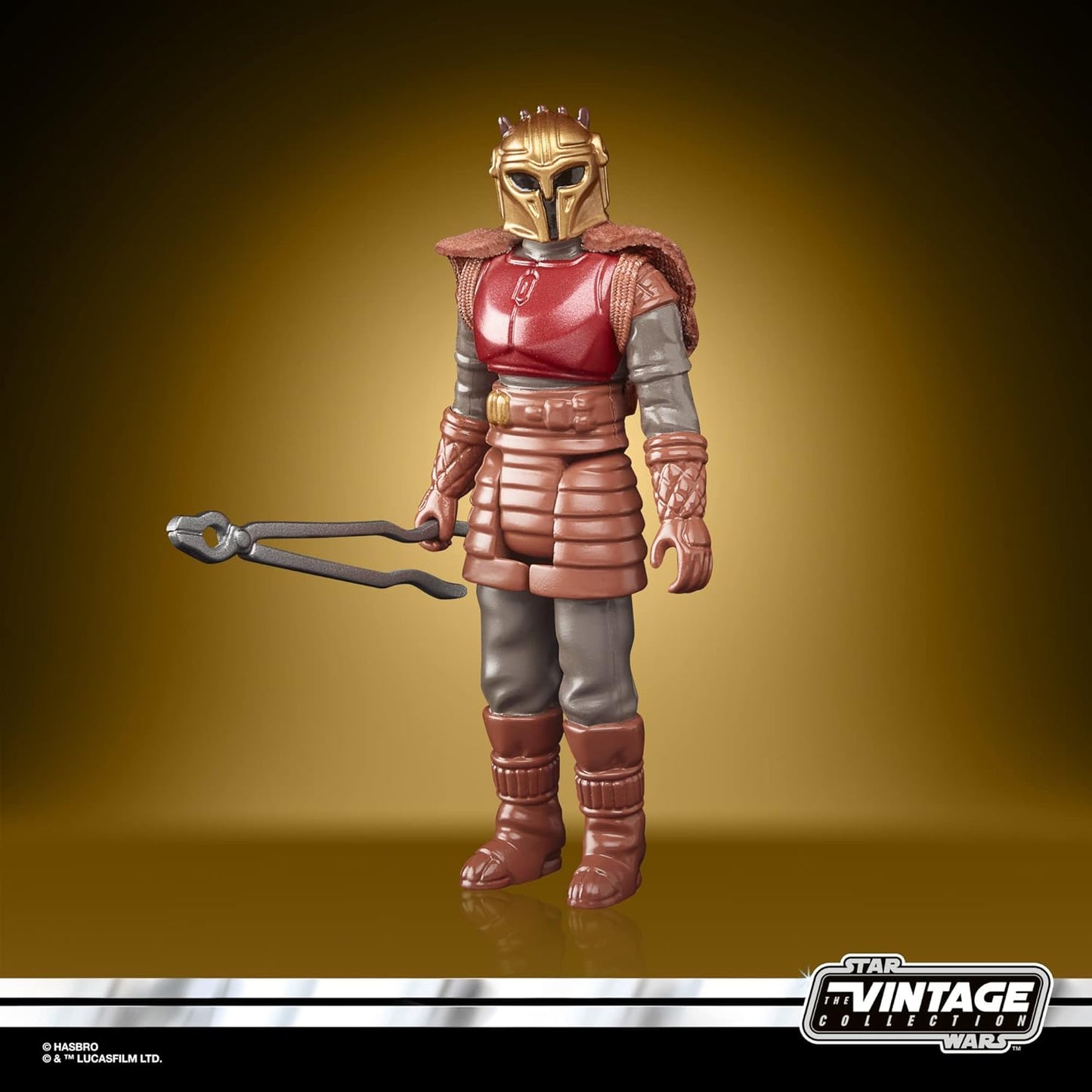 Hasbro Star Wars Retro Collection The Armorer Toy 9.5-cm-Scale Star Wars: The Mandalorian Collectible Action Figure, Toys for Kids Ages 4 and Up, Multicolor, F4458