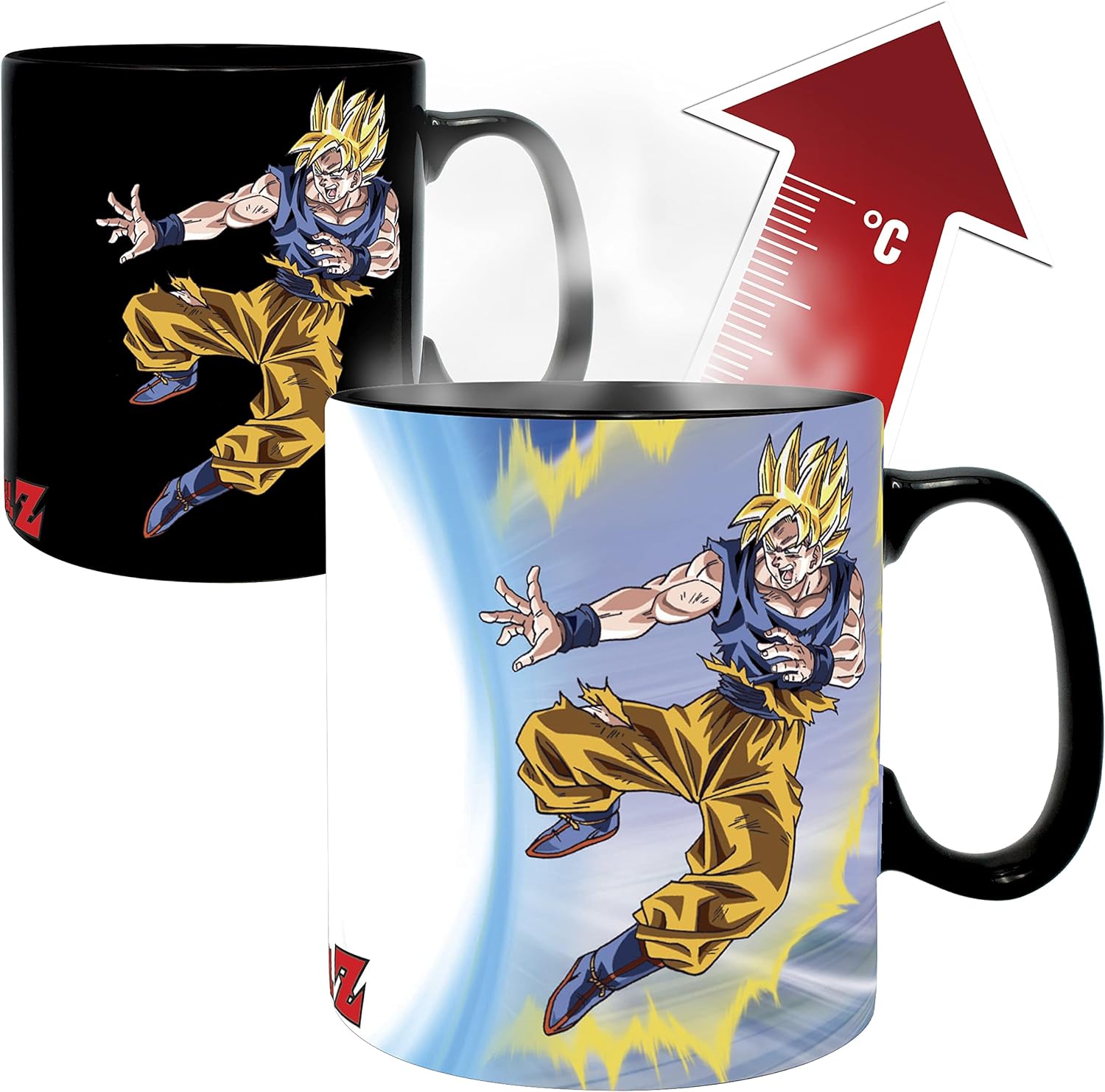 DRAGON BALL - Pck premium Large Glass +3D Keychain