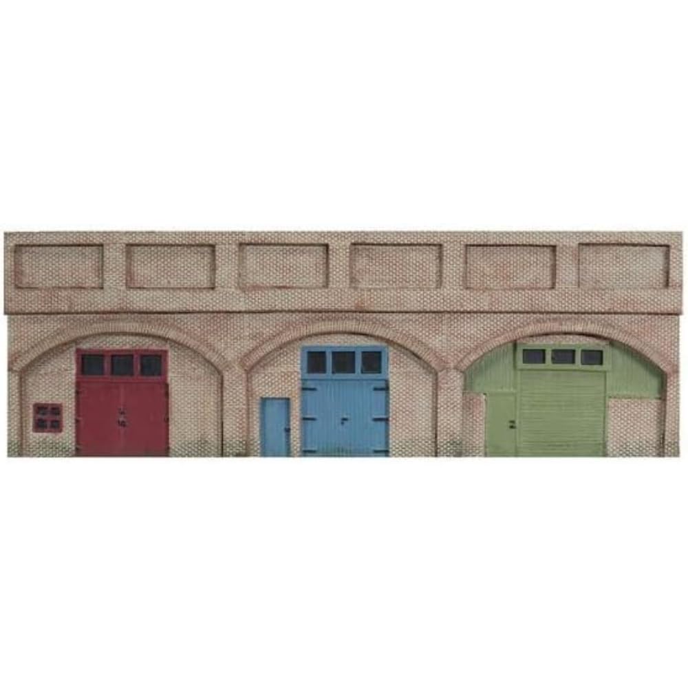 Hornby Low Relief Viaduct with Lock Ups 2 Red Brick