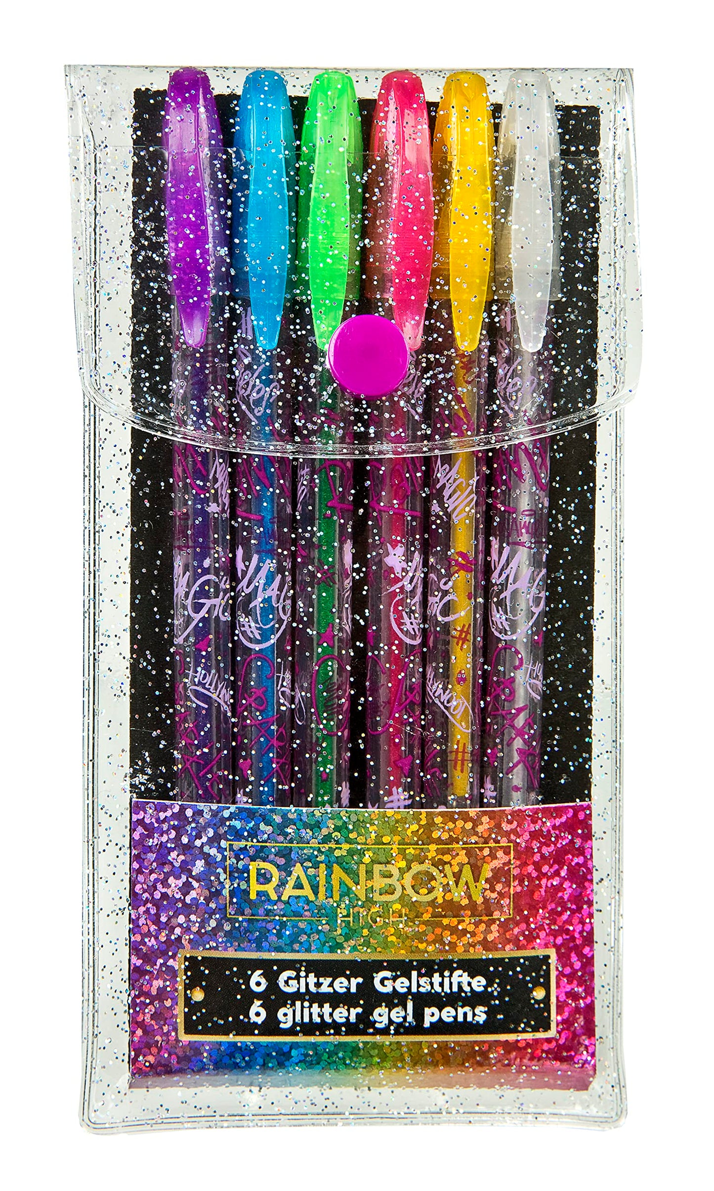 Undercover 1411RHOF0197 AND Rainbow High Gel Ballpoint Pen (Pack of 6)