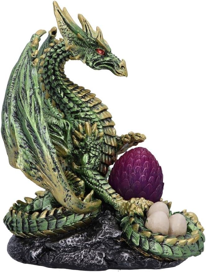 Nemesis Now Light Bearer Dragon Figurine, Green, 19.5cm