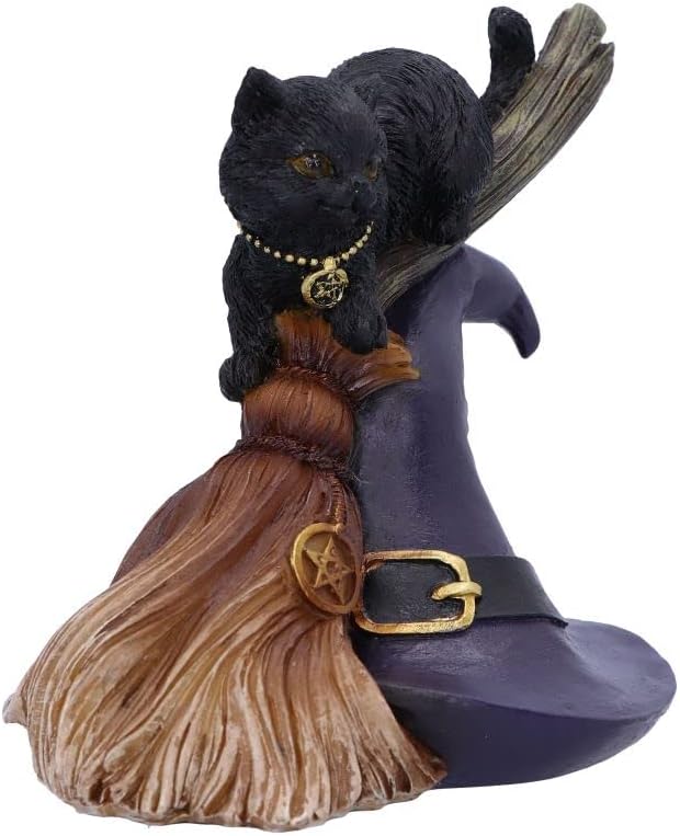 Nemesis Now Bewitched Cat Figurine, Multi Coloured, 13.3cm