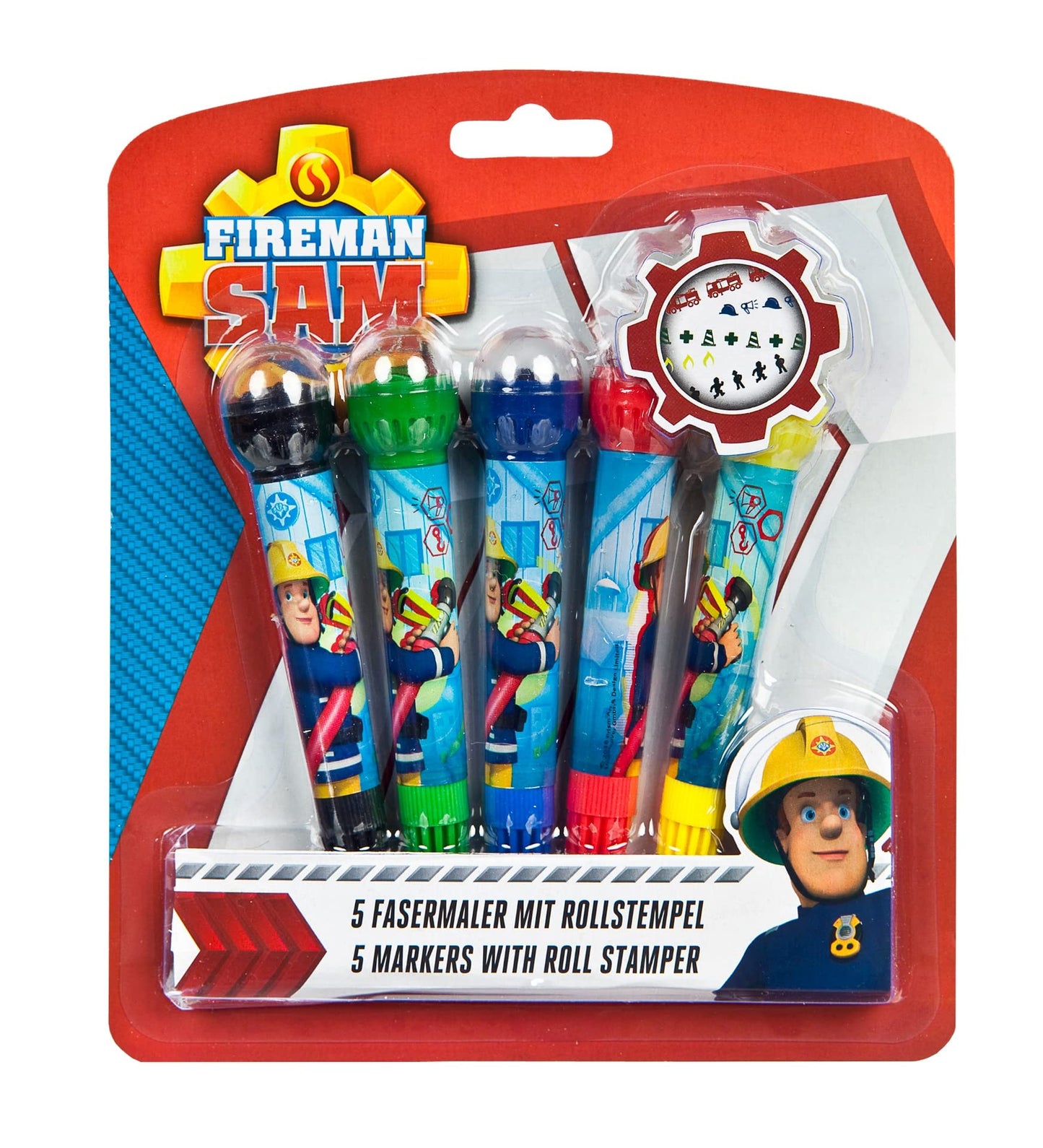 Undercover - Undercover Brandweerman Sam Viltstift met Stempel 5st.