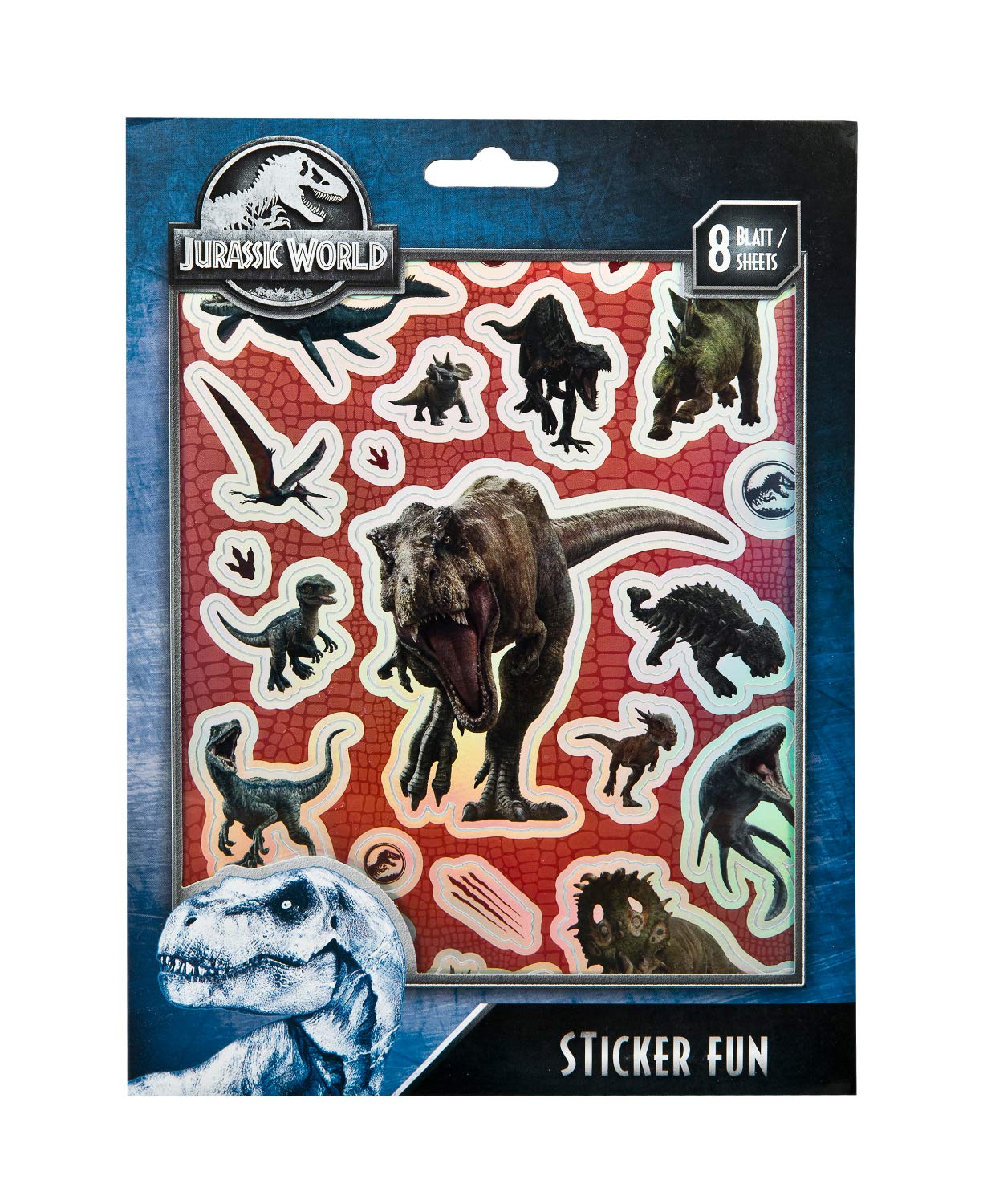 Undercover- Pegatinas Divertidas, Dinosaurio (JURP0061