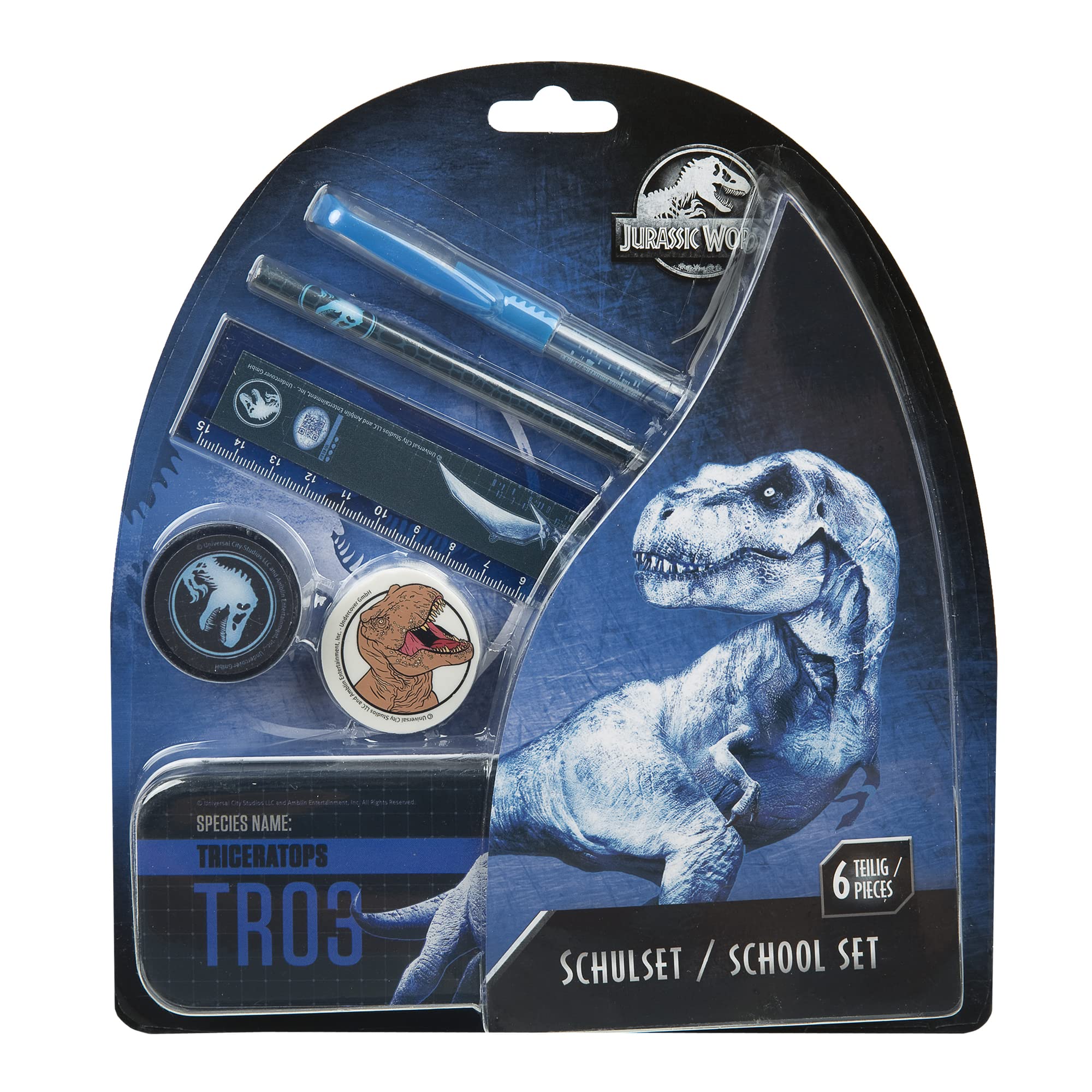 Undercover- Jurassic World Conjunto Escolar, Multicolor (6600006458)