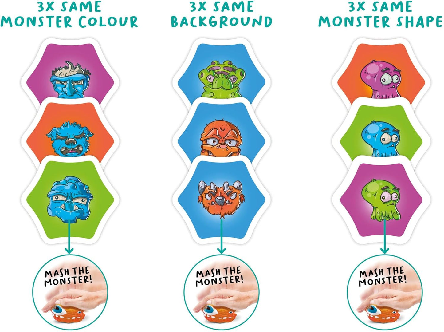 FlexiQ | Monster Mash | Card Game | Ages 6+ | 2-8 Players | 20 Minutes Playing Time