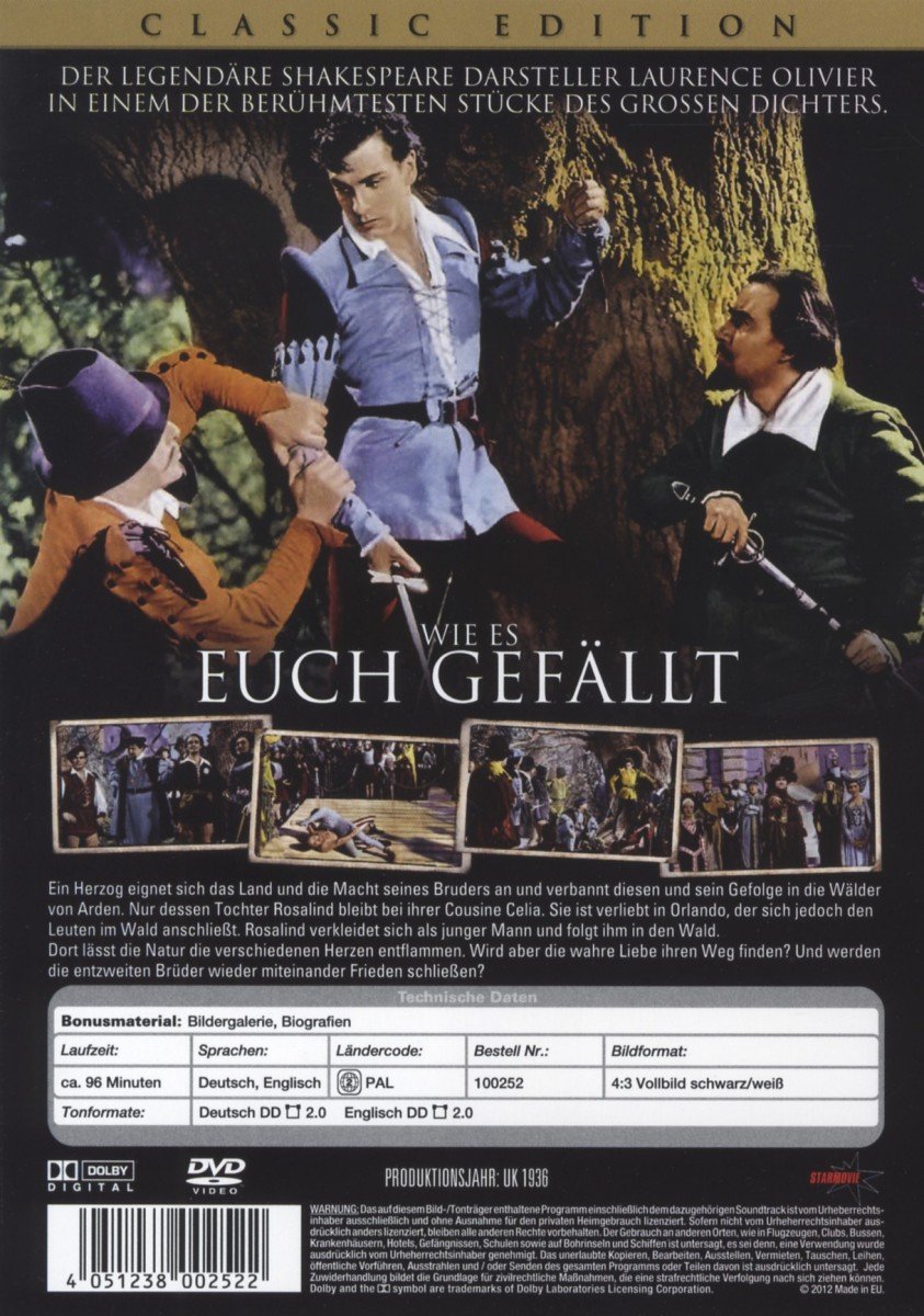 Wie es Euch gefällt