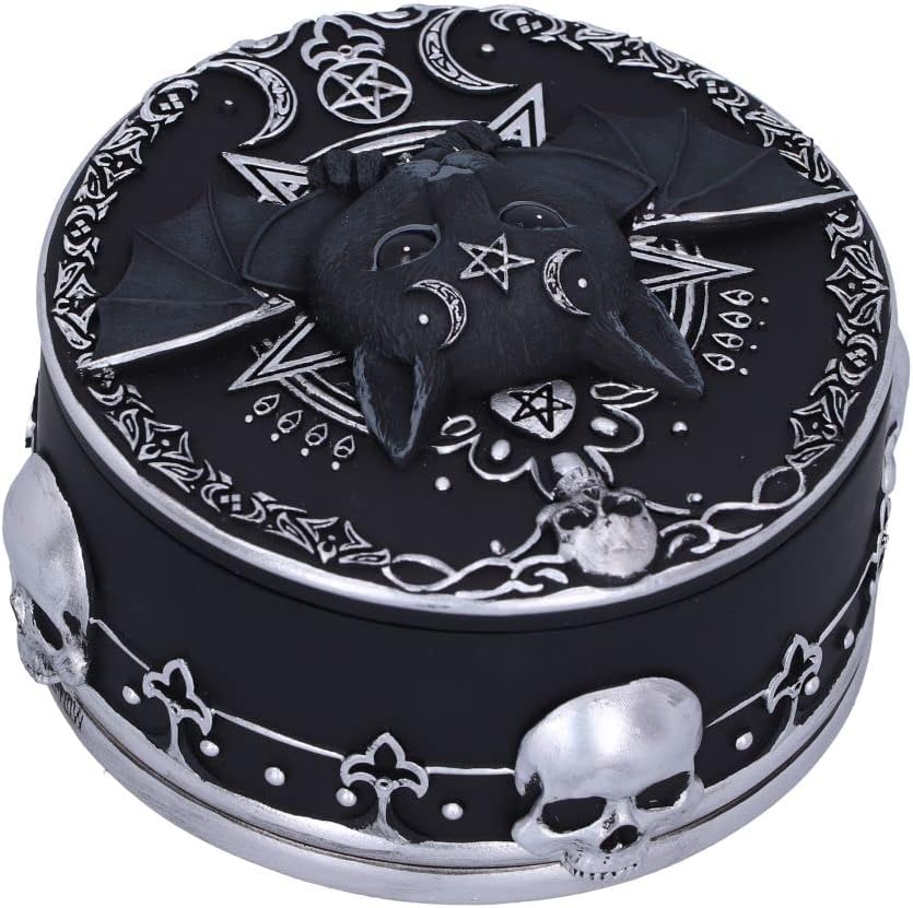 Nemesis Now Malpuss Trinket Box, Black, 10.8cm