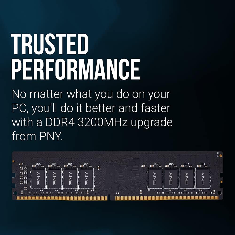 PNY PERFORMANCE DDR4 8GB 3200MHz RAM Desktop Memory