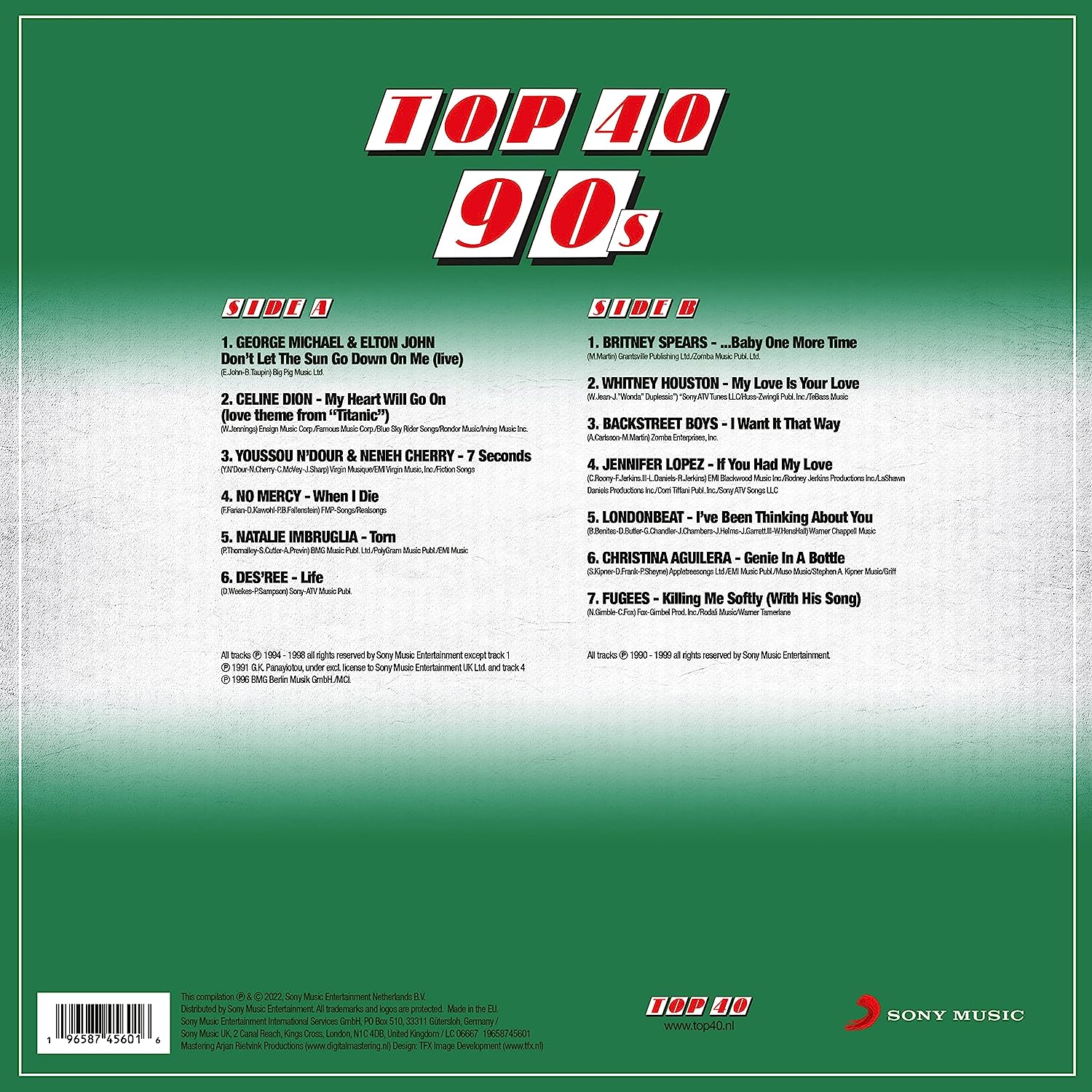 TOP 40 - 90S (coloured