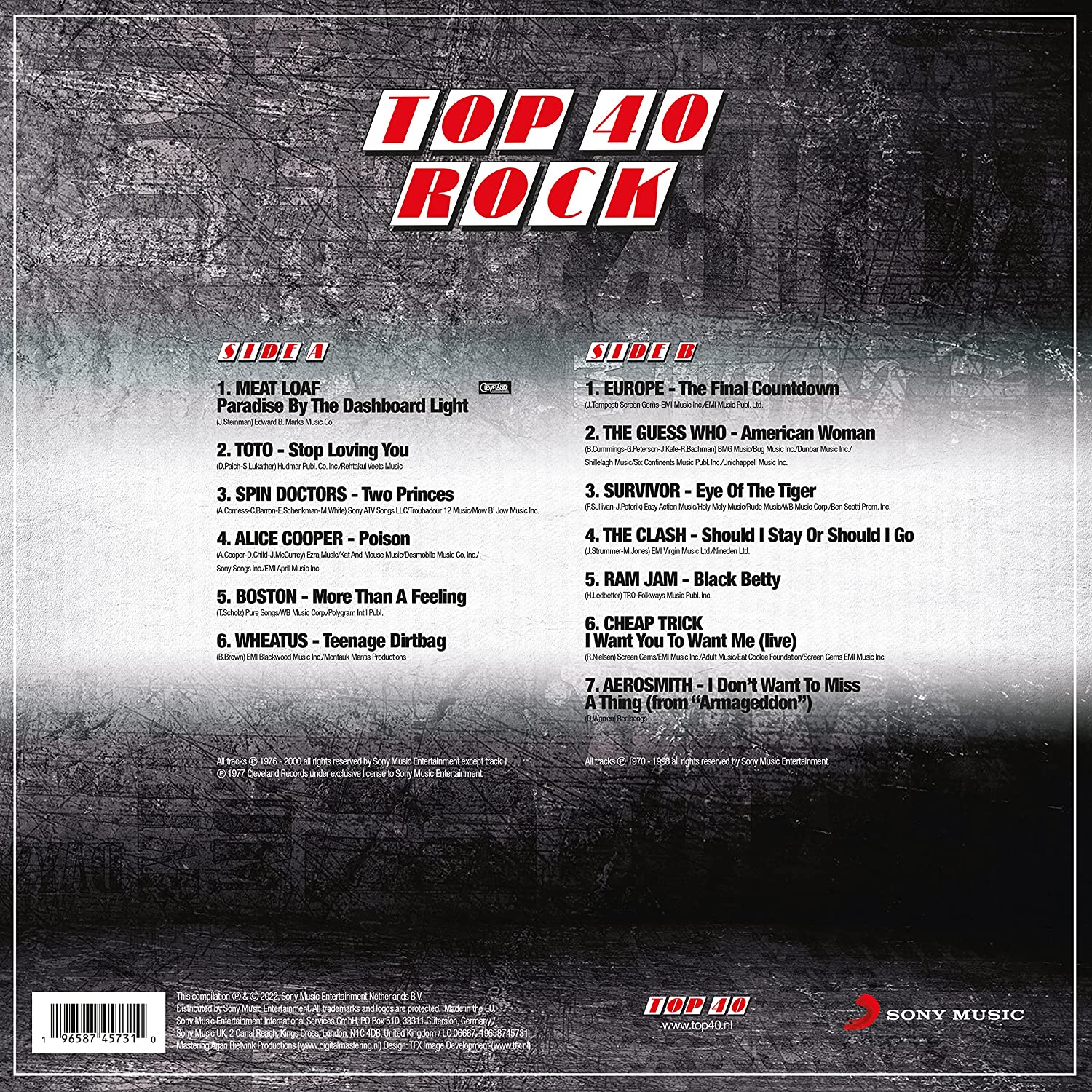 TOP 40 - Rock (coloured