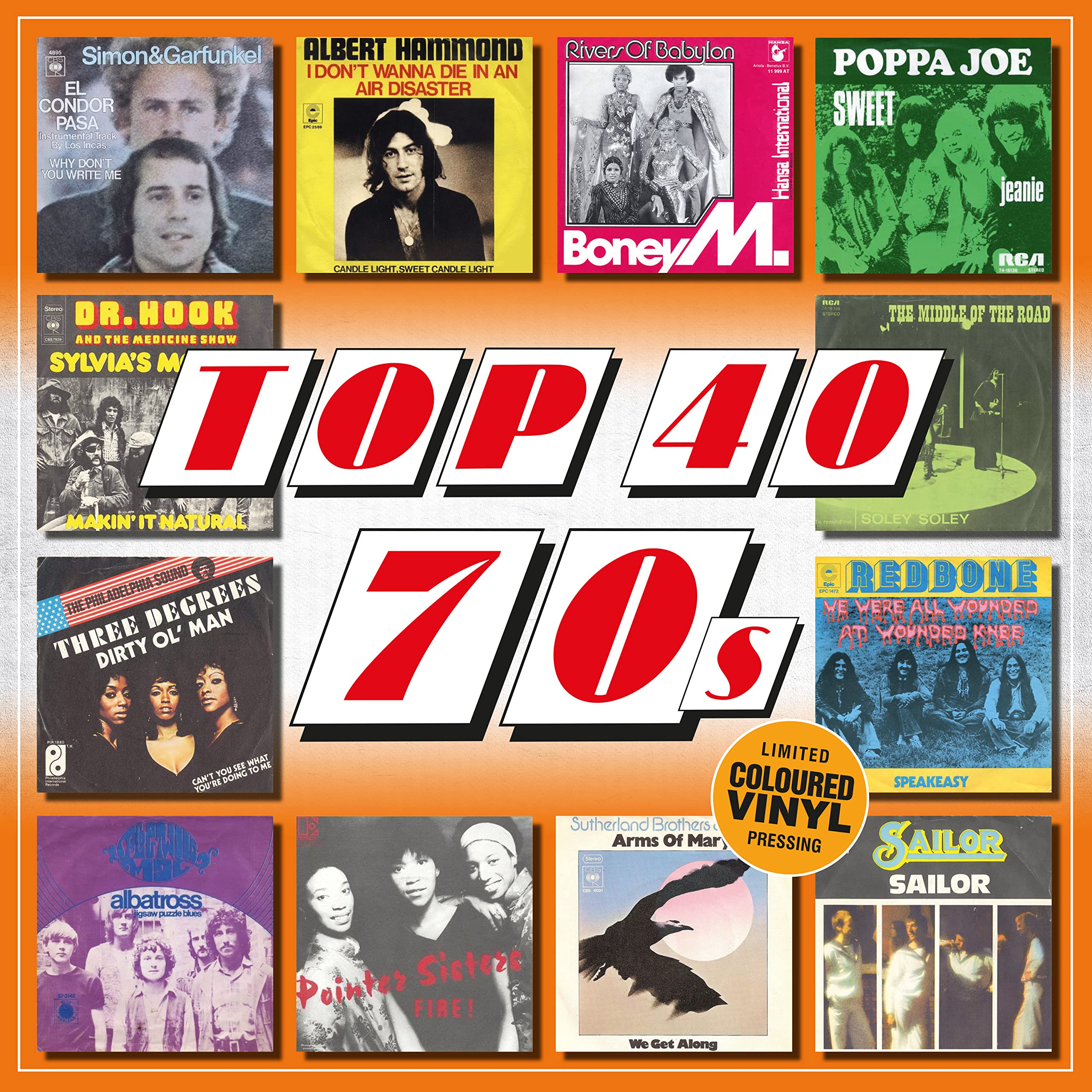 TOP 40 - 70S (coloured
