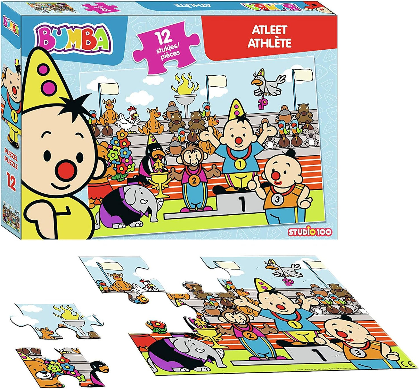 Bumba Puzzel 12 st - Atleet