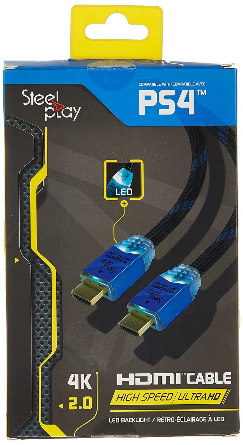 steelplay jvaps400039 4 K 2.0 HDMI de alta velocidad Ultra HD LED Kable (PS4