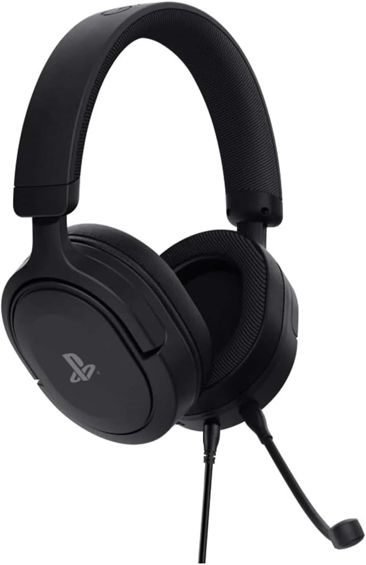 Trust Gaming GXT 498 Forta Sustainable Gaming Headset for PS5 / PS4, 1.2m Cable, 50mm Drivers, Detachable Microphone, Wired Over-Ear Headphones