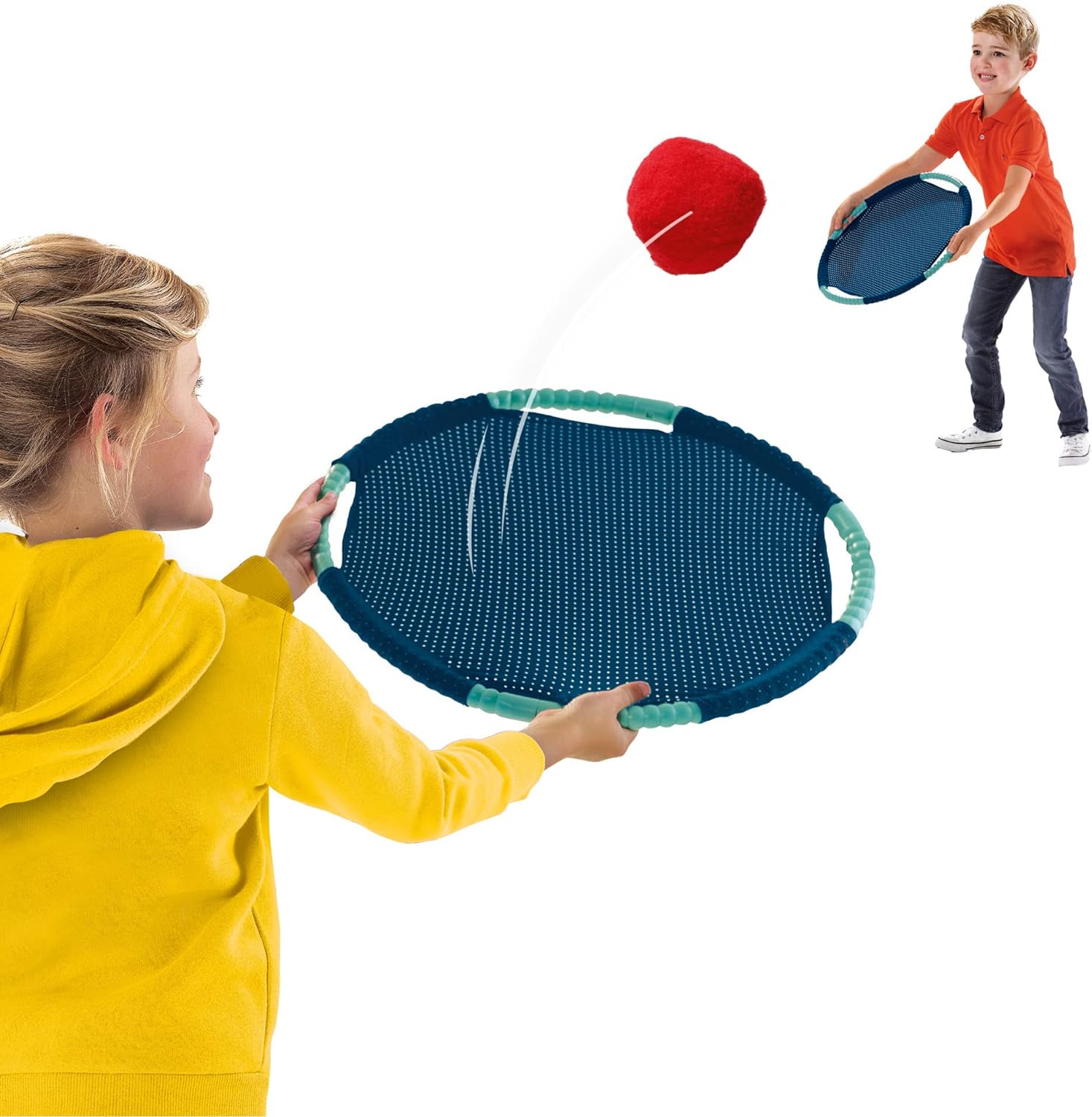 SES Creative Tennis and Frisbee Fun, Outdoor Active Play for Boys and Girls Ages 3-12 Years, Ideal for Garden, Beach, Park, Trampoline Tennis and Frisbee Set, Includes 2 Splash Water Balls
