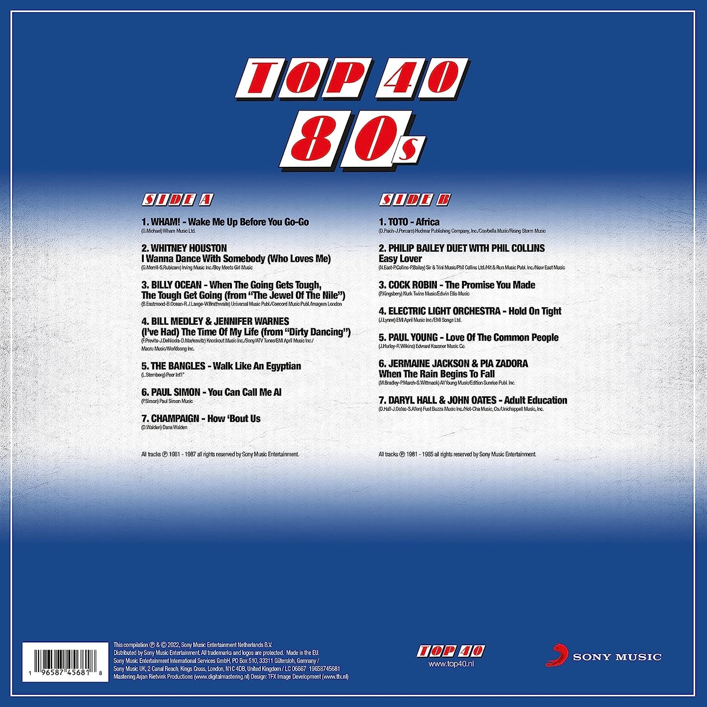TOP 40 - 80S (coloured)