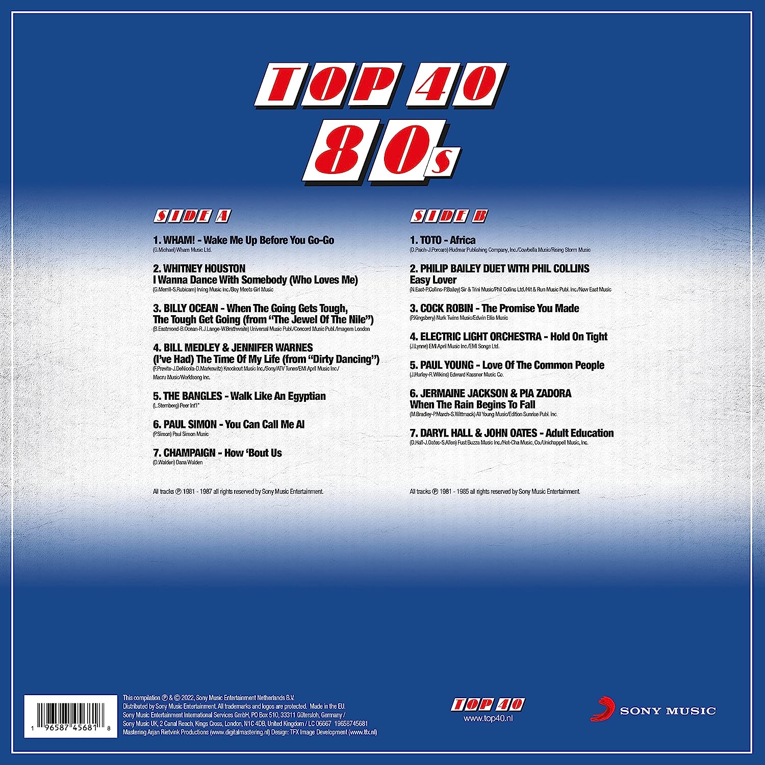 TOP 40 - 80S (coloured)