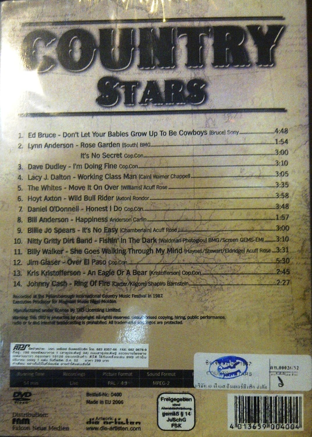 Country Stars - Johnny Cash - Lynn Anderson etc.