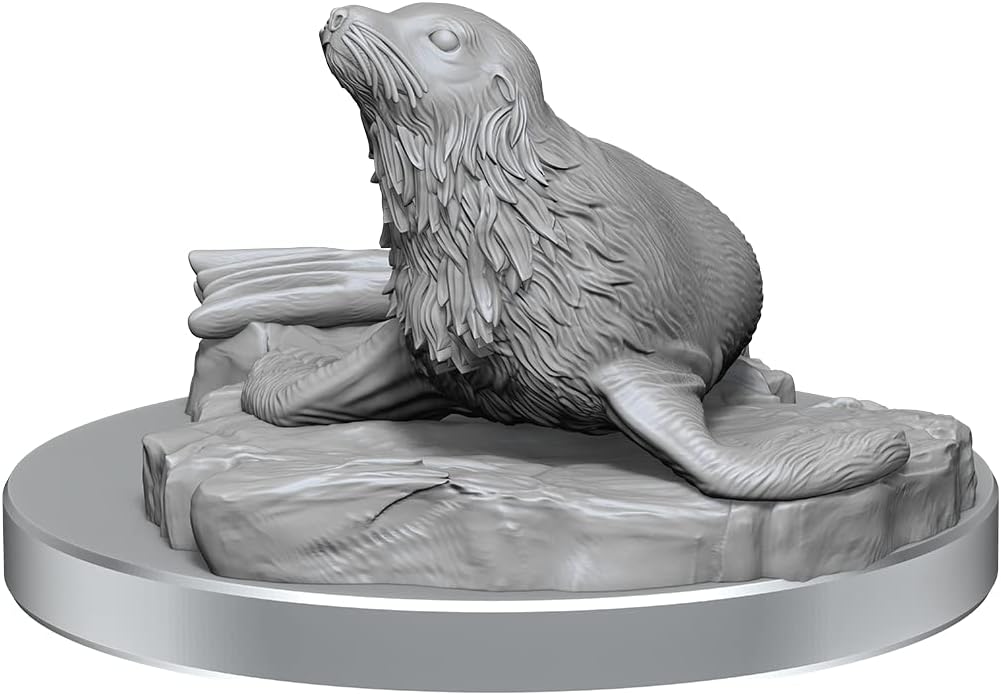 WizKids D&D Nolzur's Marvelous Miniatures: Locathah & Seal