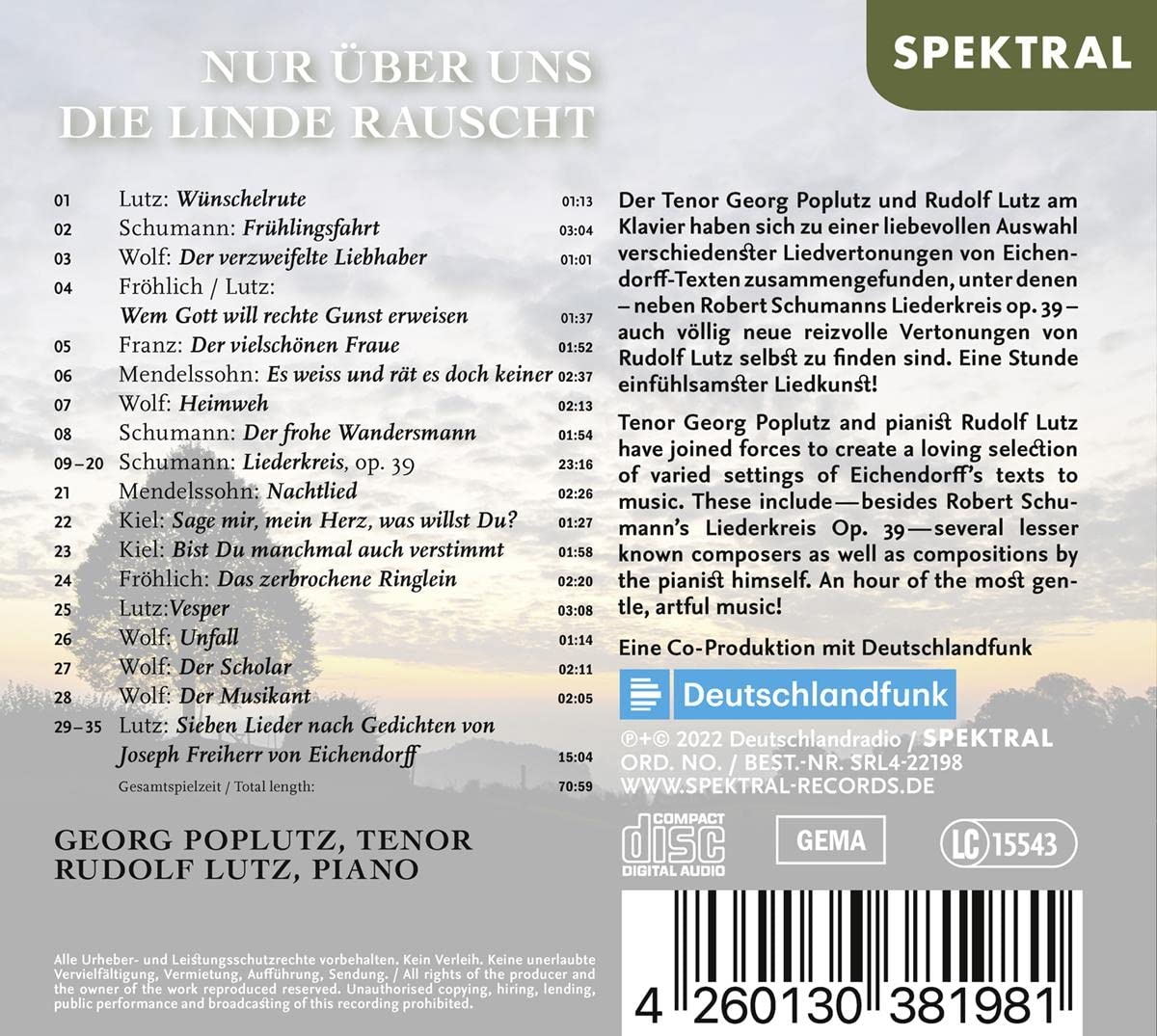 Nur Ueber Uns Die Linde Rauscht