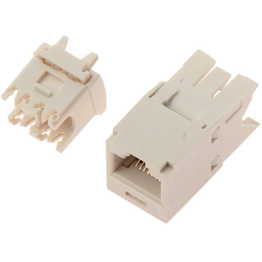 Panduit Copper Jack Module White - cable interface/gender adapters (RJ45, RJ45, White, Copper Jack Module