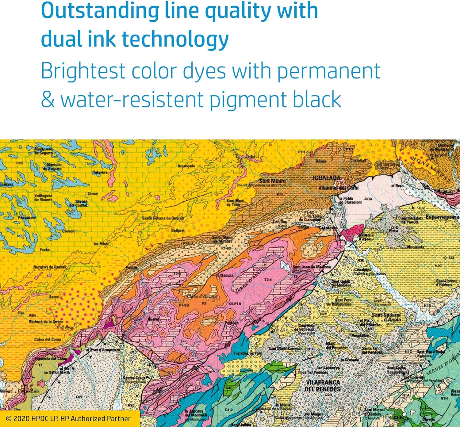 HP 712 3ED79A, Confezione da 3 Cartucce Originali HP,Compatibili con Stampanti HP DesignJet T650, T630, T250, T230, Serie Studio e HP 713 Testina di Stampa DesignJet, Giallo