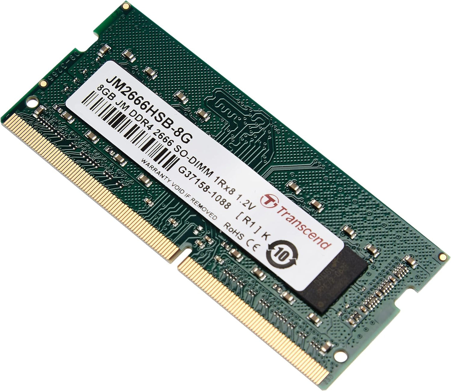 Transcend 8 GB JetRAM DDR4 2666Mhz SO-DIMM 1Rx8 CL19 1.2 V