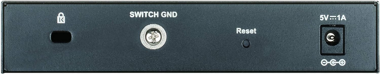 D-Link DGS-1100-08V2 Smart Switch Gestito, 8 Porte Gigabit, Supporto VLAN, Funzionalità layer 2, QoS, 802.3az EEE, Senza Ventole, Nero