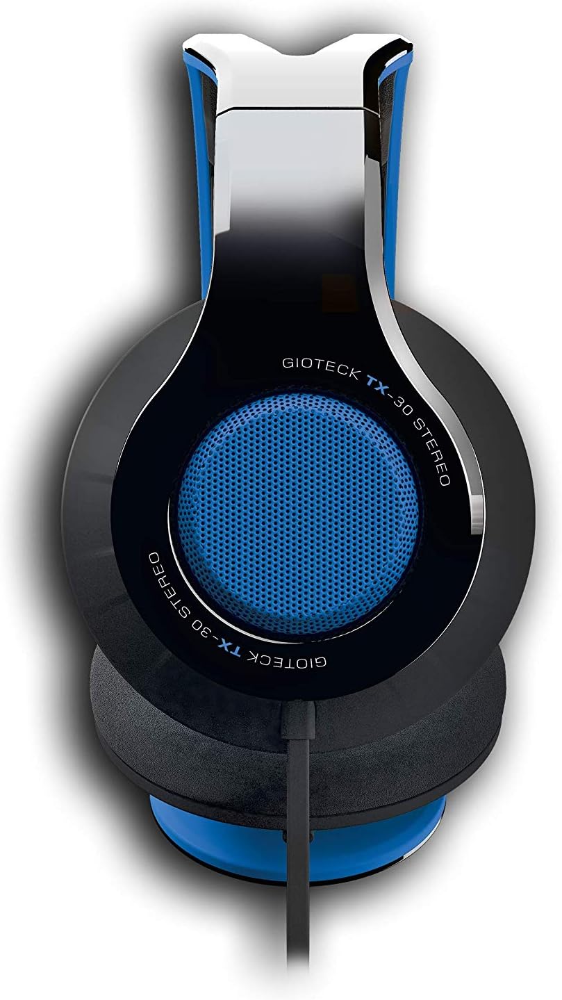 Gioteck - Casque stéréo Game & Go TX30 Bleu Grill pour PS5, PS4, Xbox Series, Xbox One et Mobile blue
