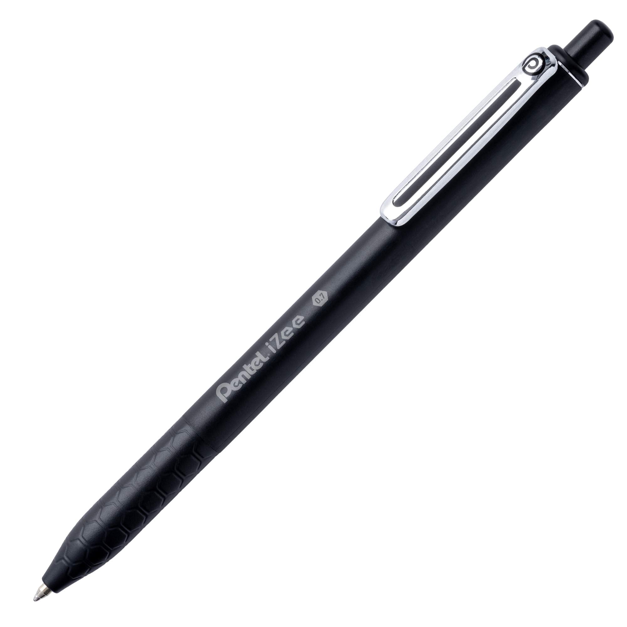Pentel Bolígrafo de punta redonda I Zee, negro, 0,7 mm