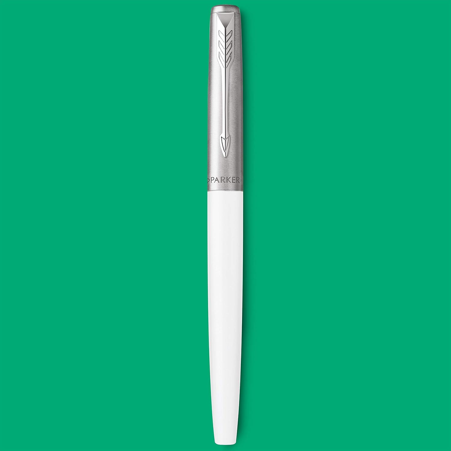 Parker Jotter Originals Fountain Pen | Classic White Finish | Medium Nib | Blue & Black Ink