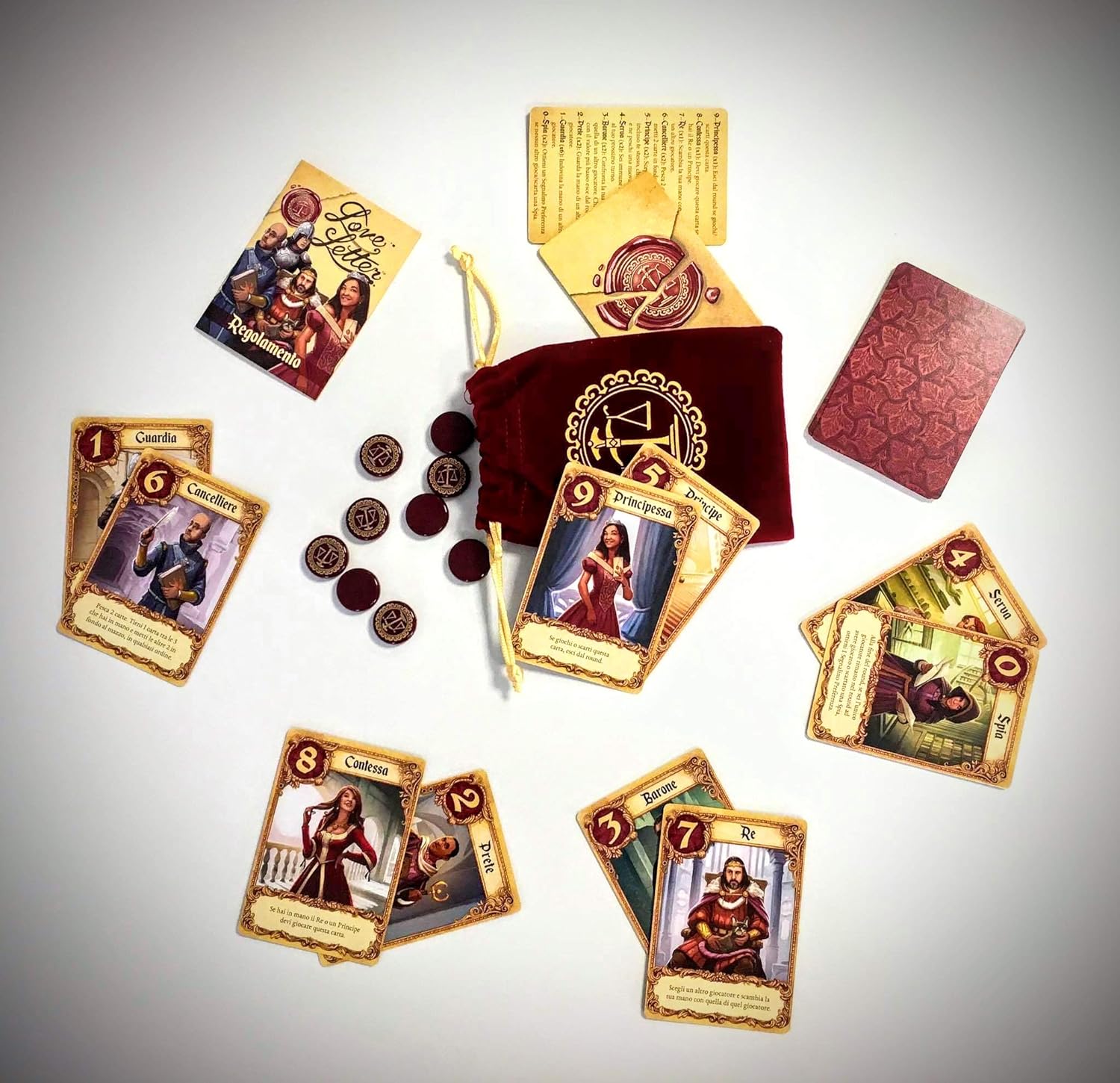 ASMODEE love letter, 9065 Asmodee , Italian version