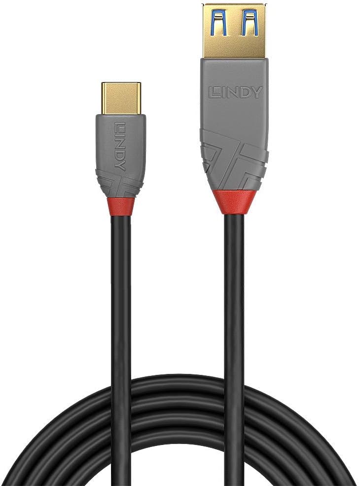 Lindy 36895 - Cable USB (0,15 m, USB C, USB A, 3.1 (3.1 Gen 2), 10000 Mbit/s, Negro