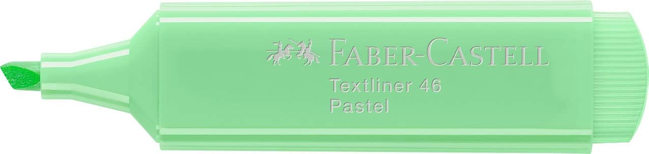 Faber-Castell 154666-10 Textliner 46 Fluorescent Markers - Pastel Tone - Light Green