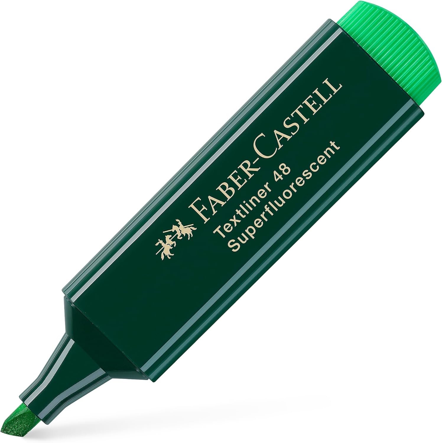 Faber-Castell 154863 - Evidenziatore Textliner, verde, 10 pezzi