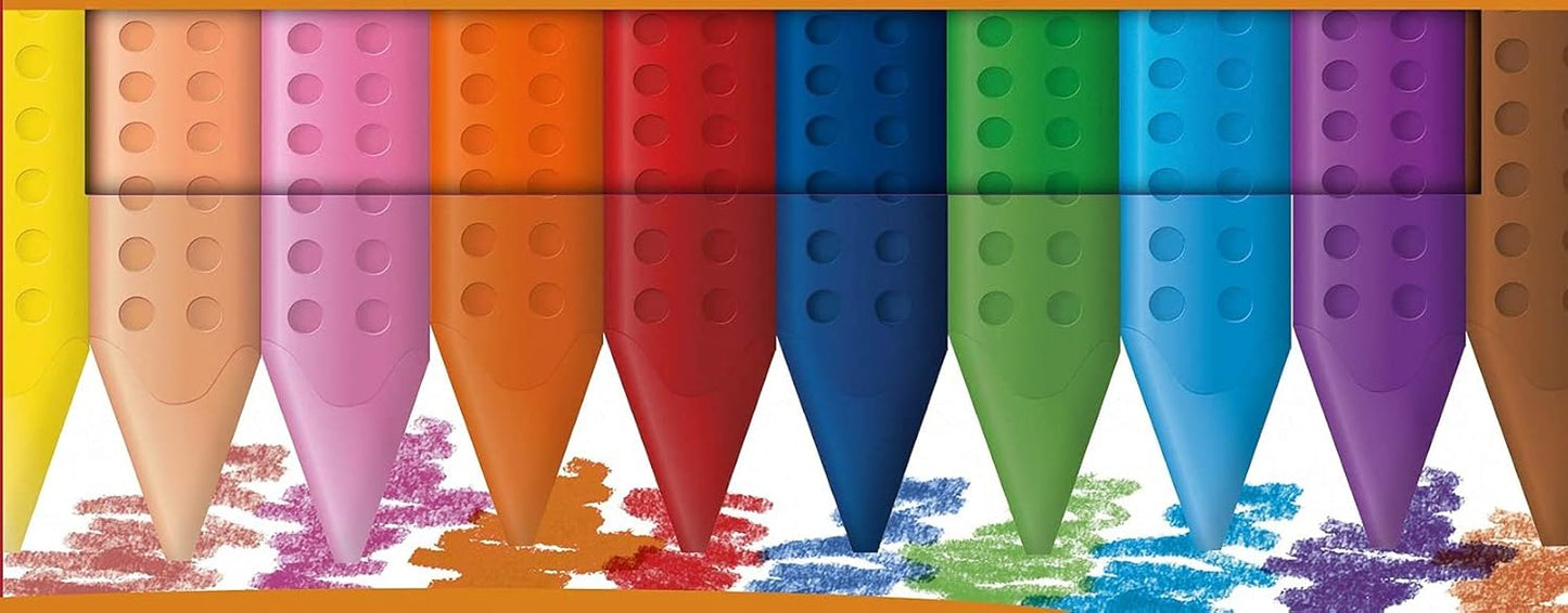 Faber-Castell 122520 Plastic Grip Erasable Chalks 12x
