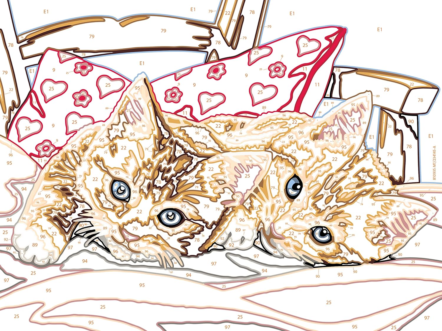 Ravensburger CreArt Two Cuddly Cats Paint By Numbers Kits for Children & Adults Ages 9 Years Up - Kids Craft Set - Easter Presents