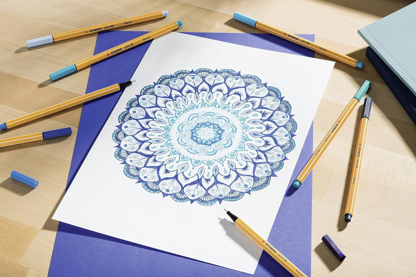 Fineliner - STABILO point 88 - Pack of 10 - Lilac 2