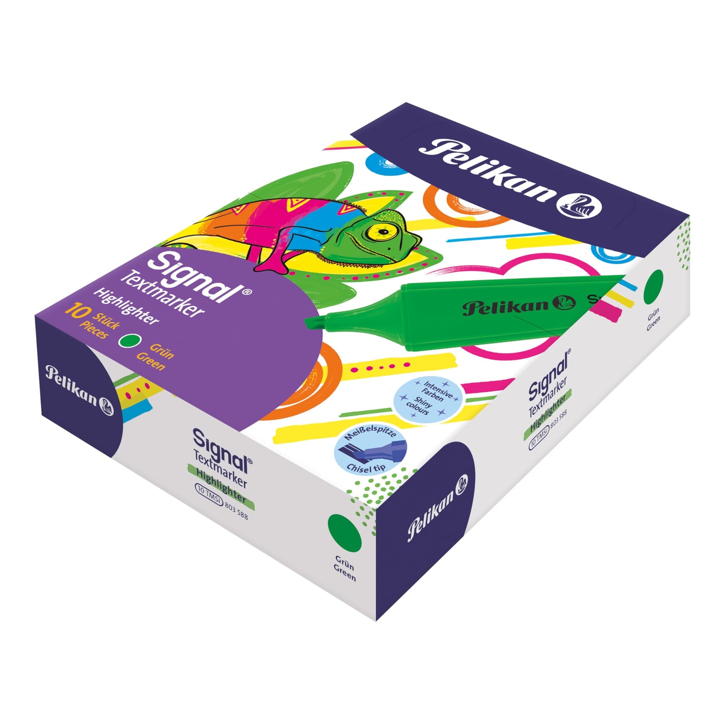 Herlitz 803588 Pelikan Highlighter Signal Pack of 10 Light Green