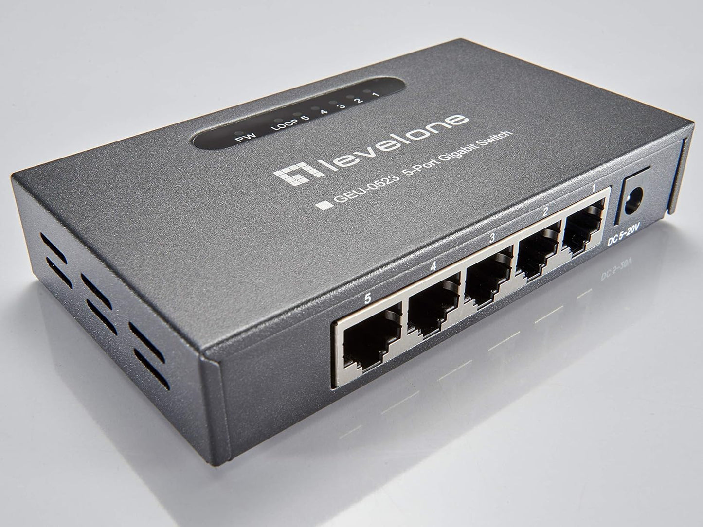 LevelOne GEU-0523 commutateur réseau Non-géré Gigabit Ethernet (10/100/1000) Noir
