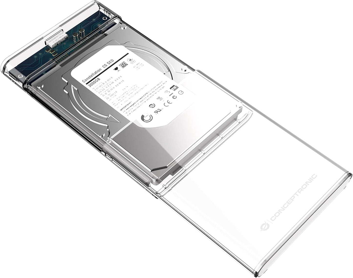 Conceptronic DANTE03T 2.5 Inch Hard Drive Box USB 3.0 HDD Enclosure SATA HDDs/SSDs