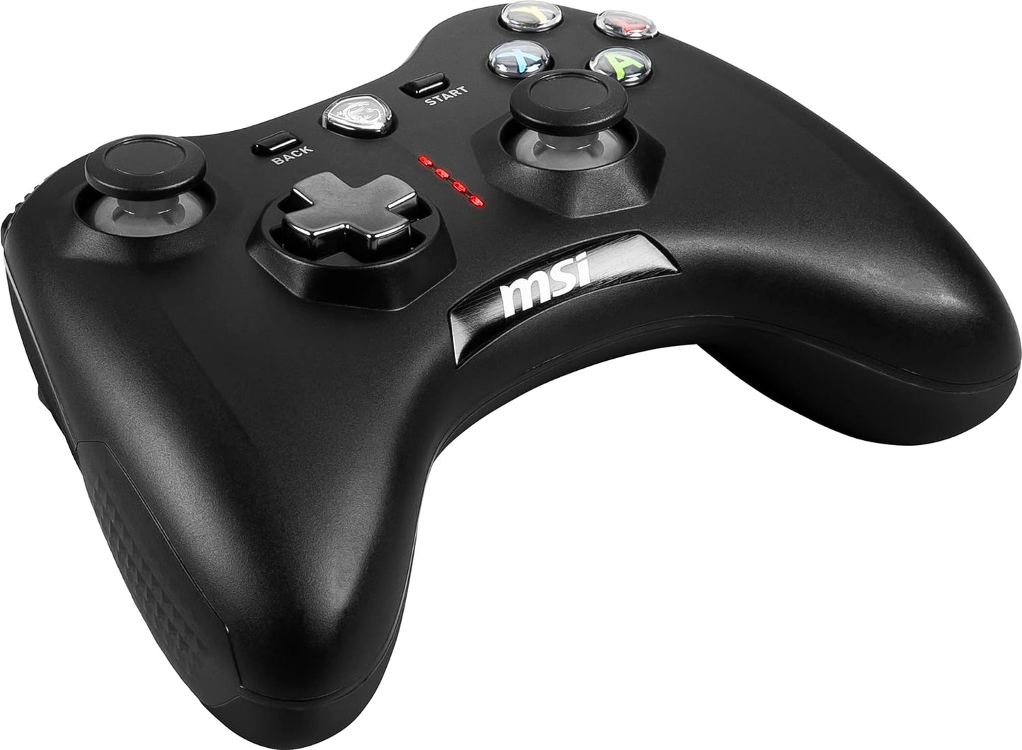MSI FORCE GC30 V2 Wireless PC Gamepad Controller - 2.4 GHz, 600mAh Li-ion Battery, Interchangeable D-Pad Covers, Dual Vibration Motors, USB 2.0 - Wired/Wireless