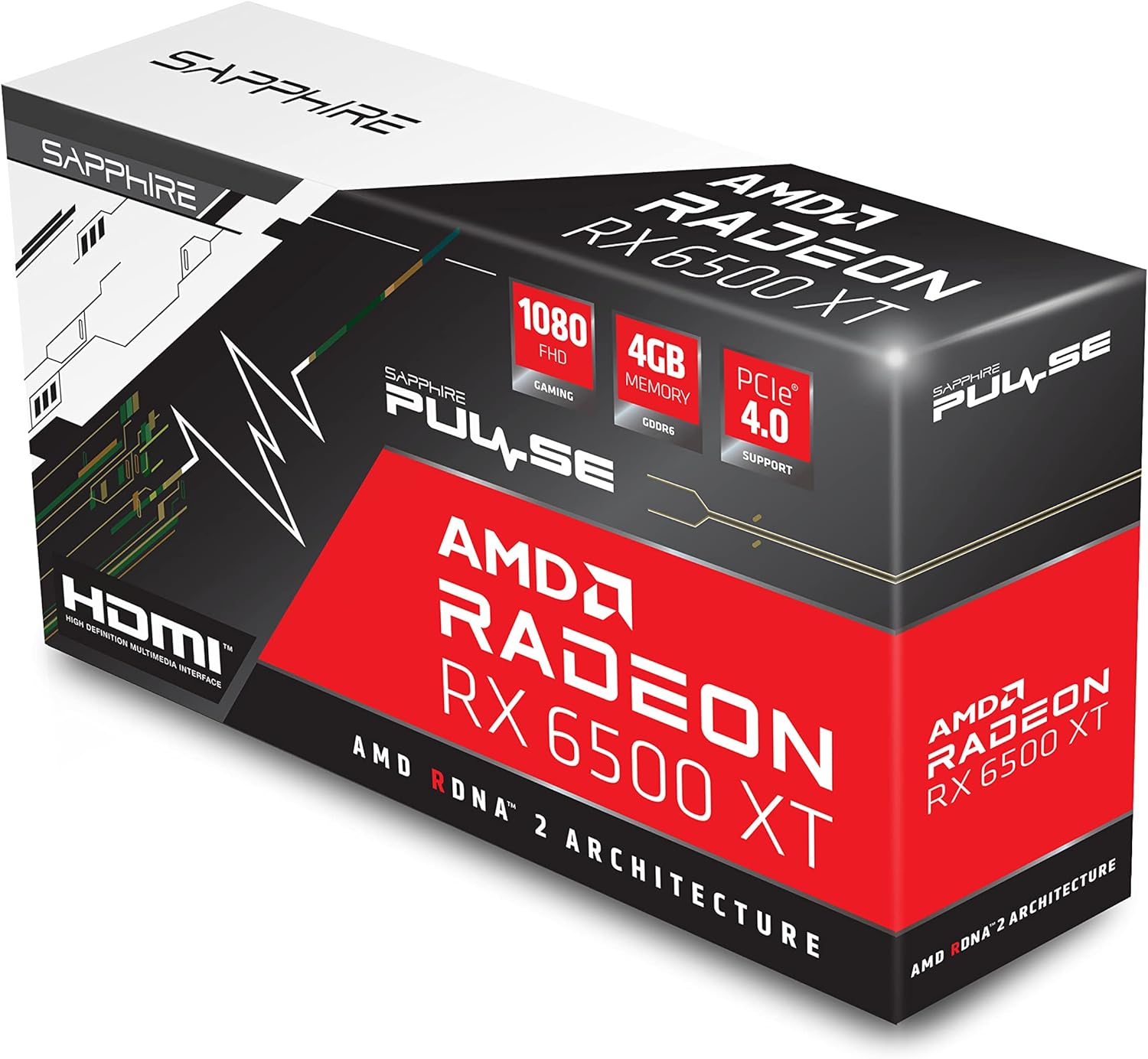 VGA Sapphire RX6500 XT 4GB Gaming OC, Radeon RX 6500XT Single