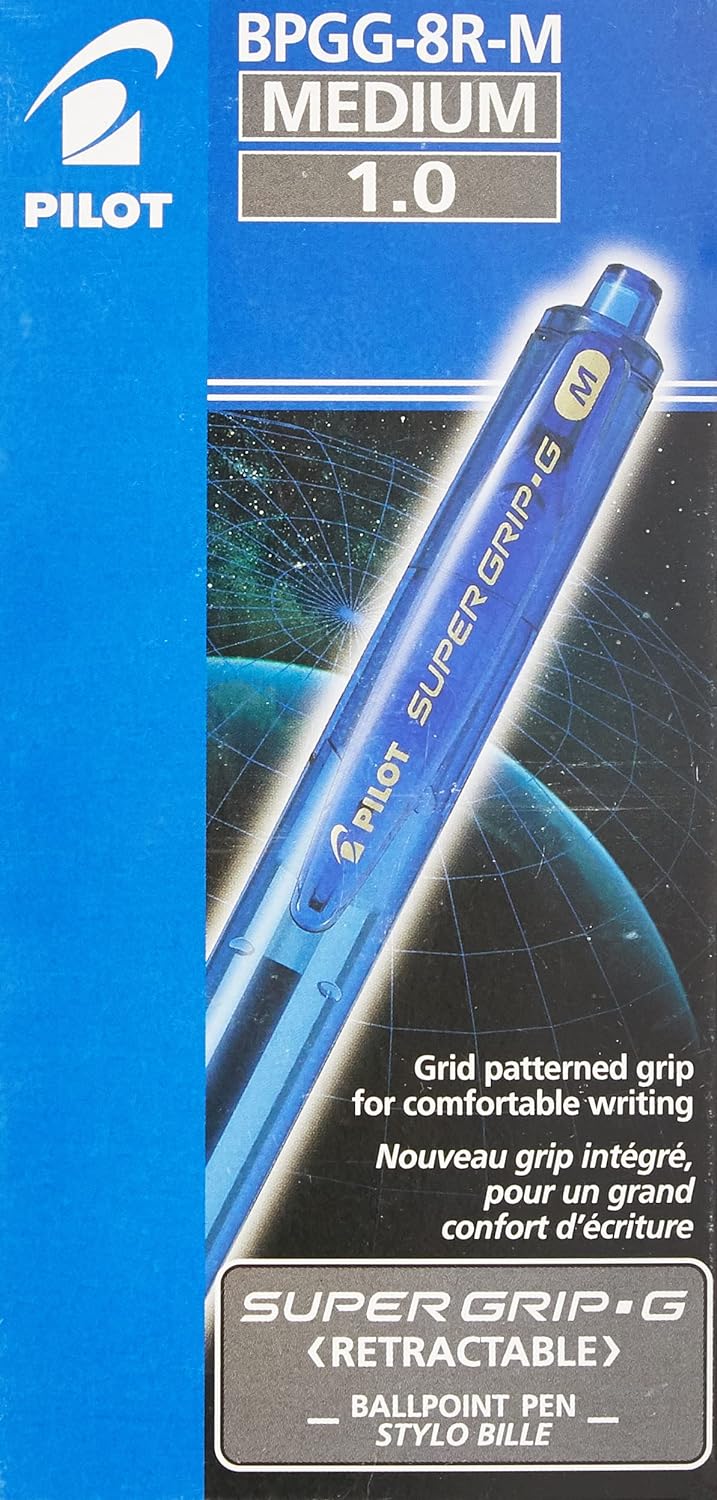 Pilot Super G Ballpoint Pen - Blue (Pack of 12