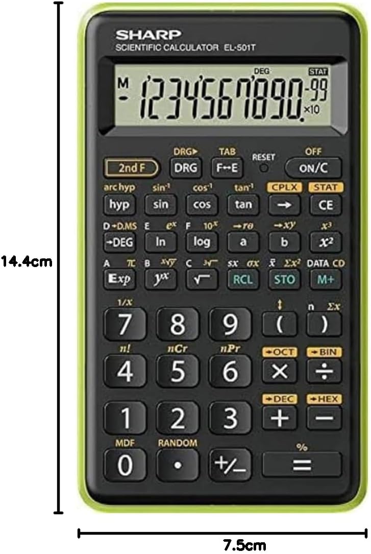 SHARP EL501TBGR Scientific Calculator
