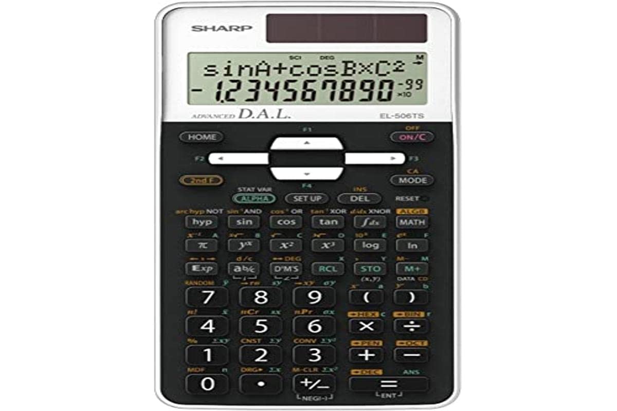 Sharp – Calculadora científica Naranja El 506ts