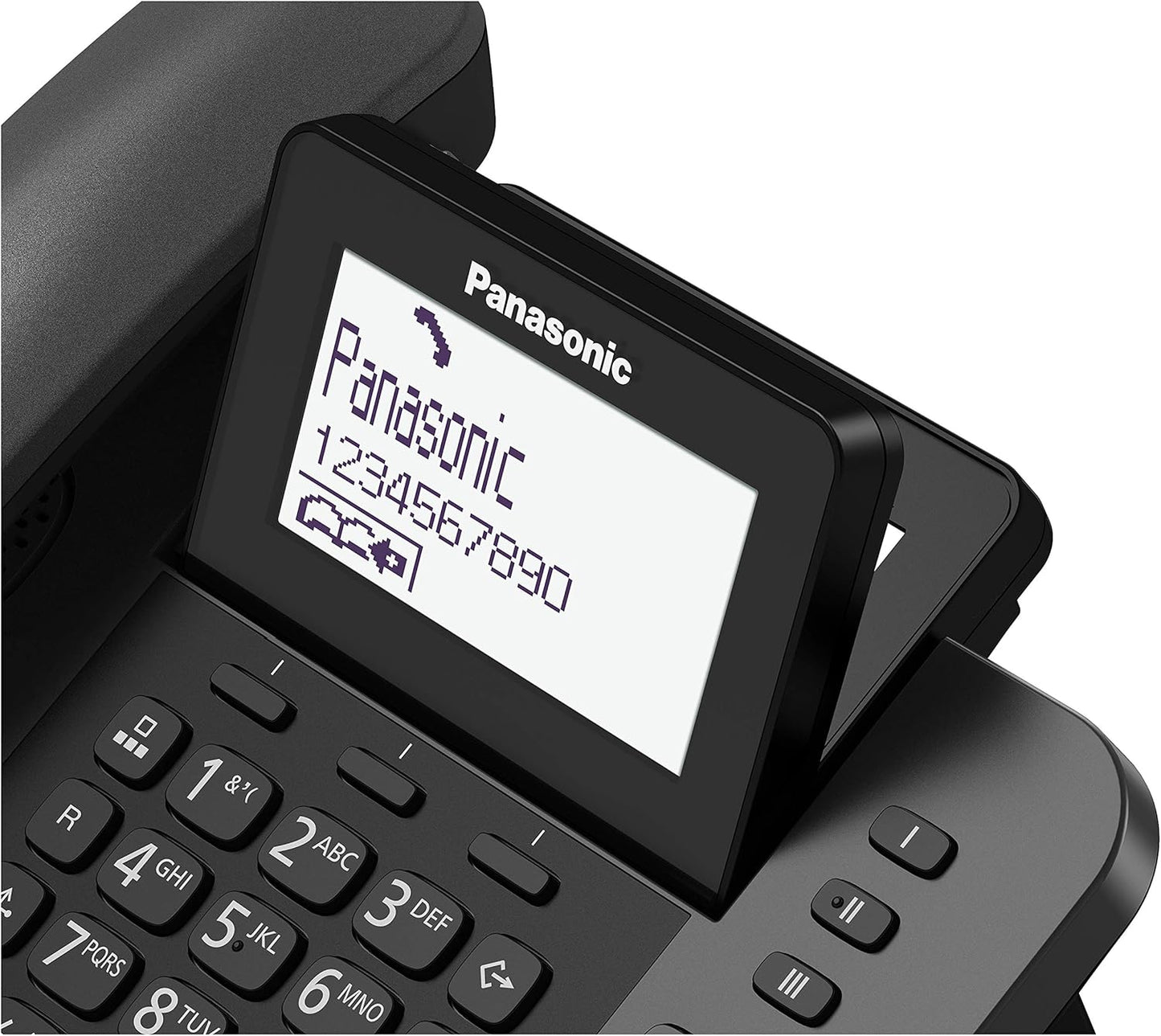 Panasonic KX-TGF320EXM telephone - telephones (DECT, Desk, Black, LCD, AAA, Polyphonic