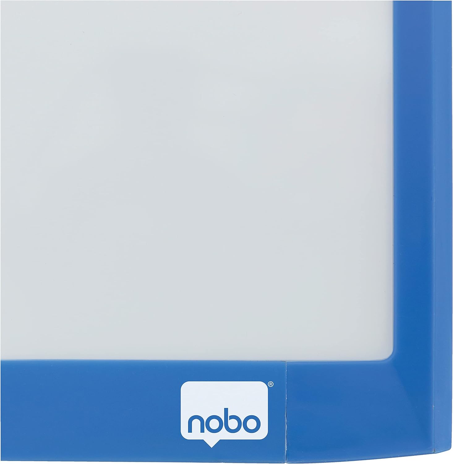 Nobo 1903816 Mini Magnetic Whiteboard with Coloured Frame, Dry Wipe, Wall Mountable, Includes Whiteboard Pen, Magnets, Eraser & Foam Adhesive Mounting Pads,Light Blue
